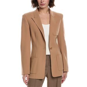 Michael Kors Collection Womens  Barathea Wool-Blend Jacket